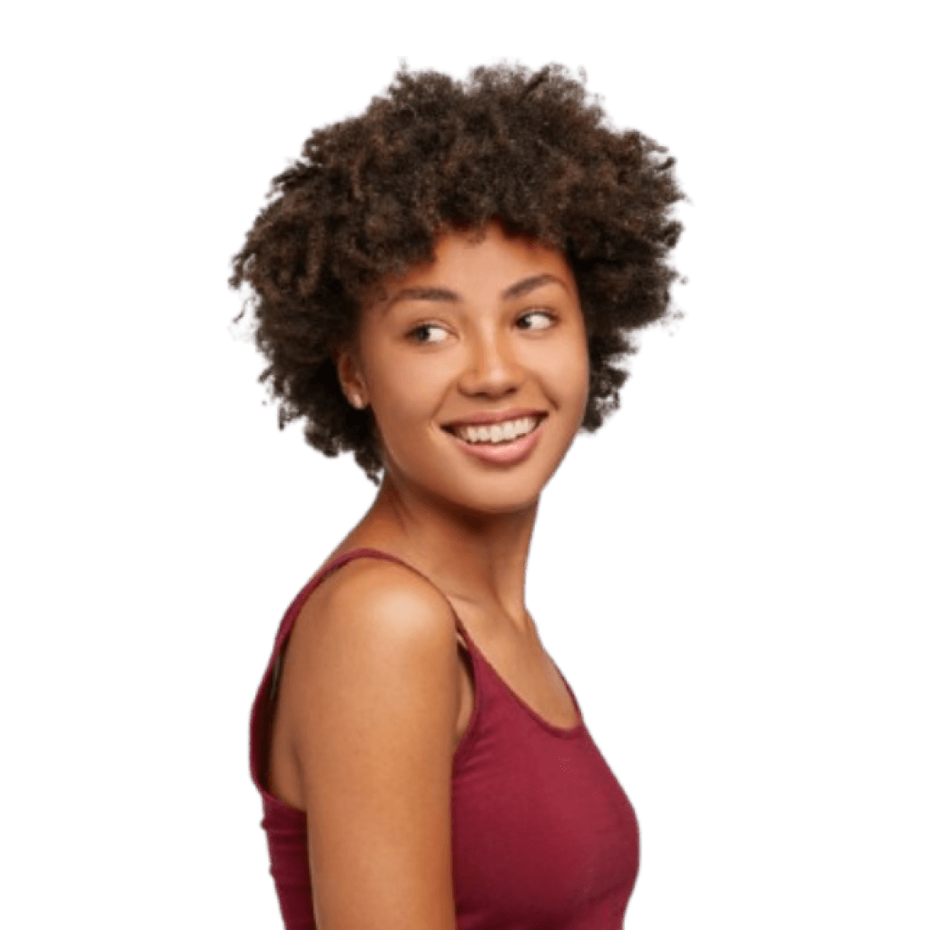 Woman smiling